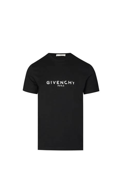 givenchy zwart off shoulder shirt|givenchy distressed logo.